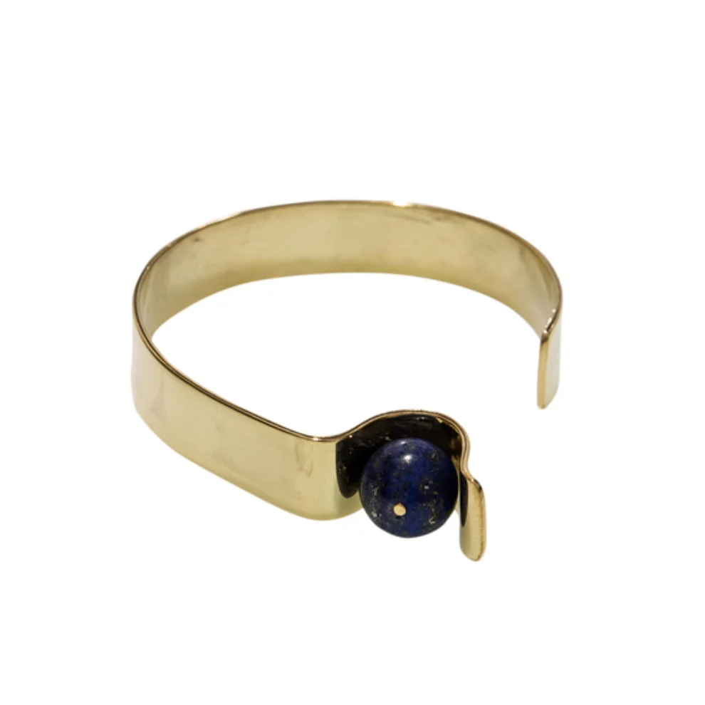 [Add]Tension - Curve Bracelet in Lapis