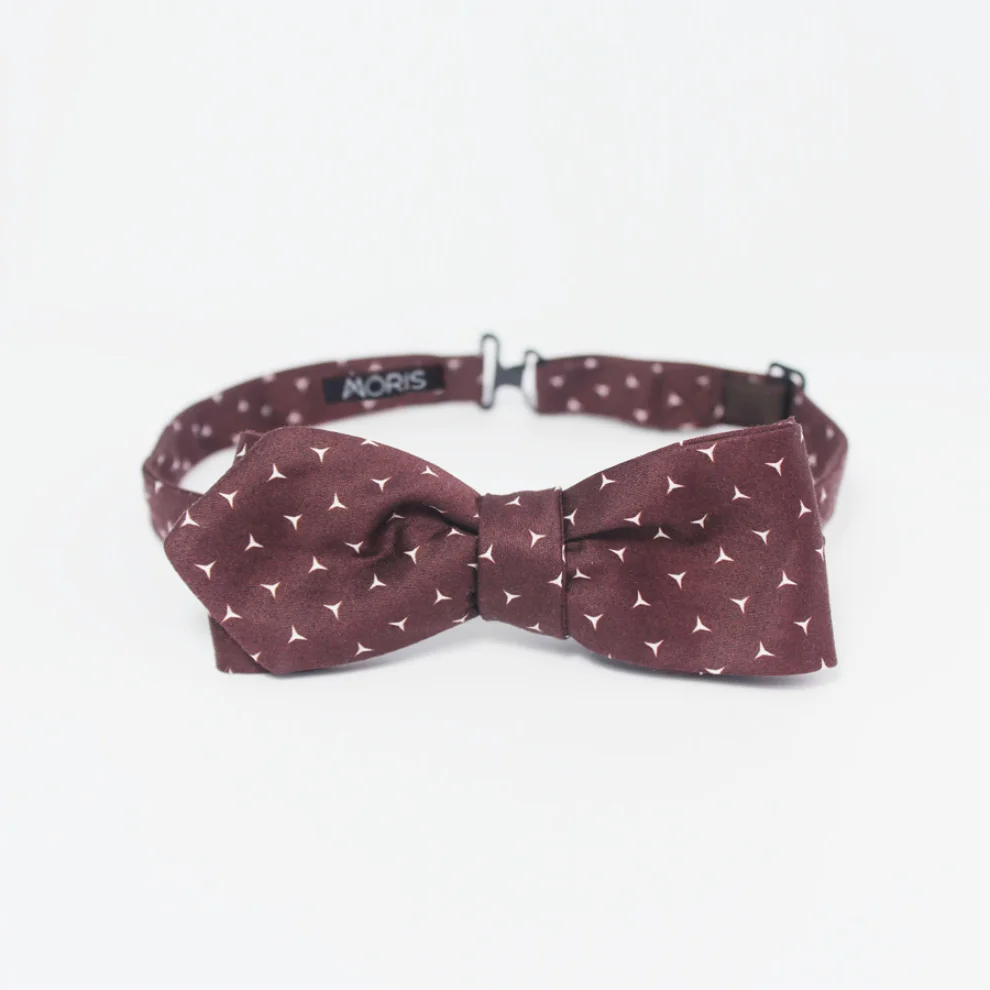 Moris - Dark Cinnamon Diamond  Self Tie Bow Tie