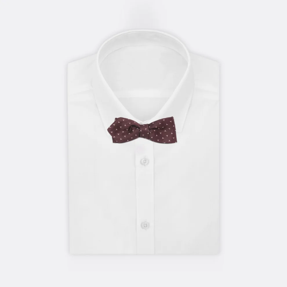 Moris - Dark Cinnamon Diamond  Self Tie Bow Tie