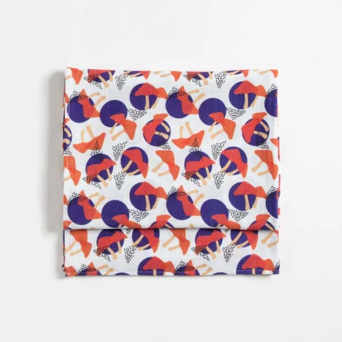 Baby Fou - Mushrooms Muslin Throw