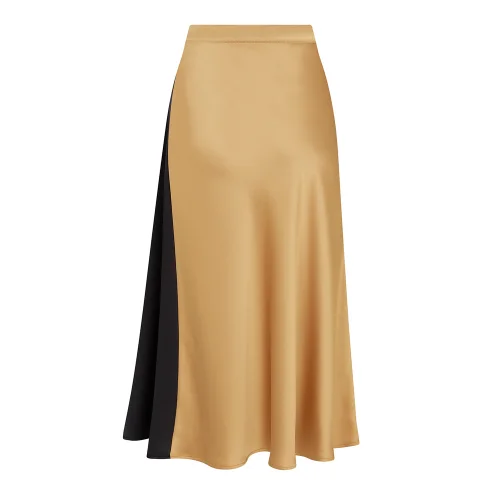 Pia Brand - Inca Colorblocked Sateen Skirt