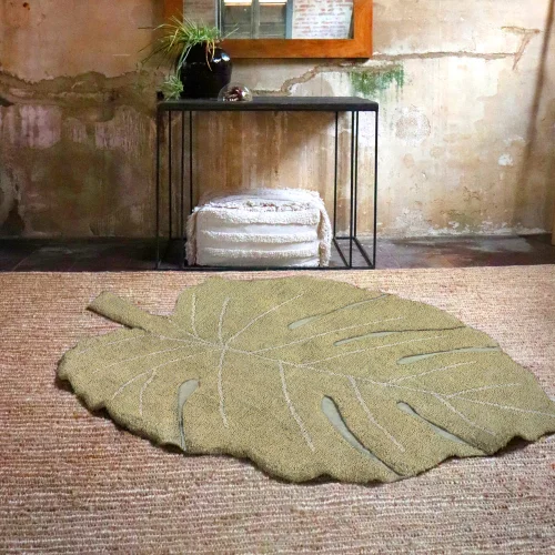 Lorena Canals	 - Monstera Olive Rug