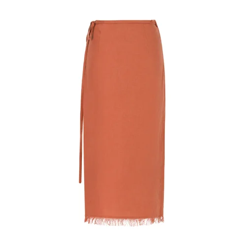 Dor Raw Luxury - Deeply Rooted Linen Skirt