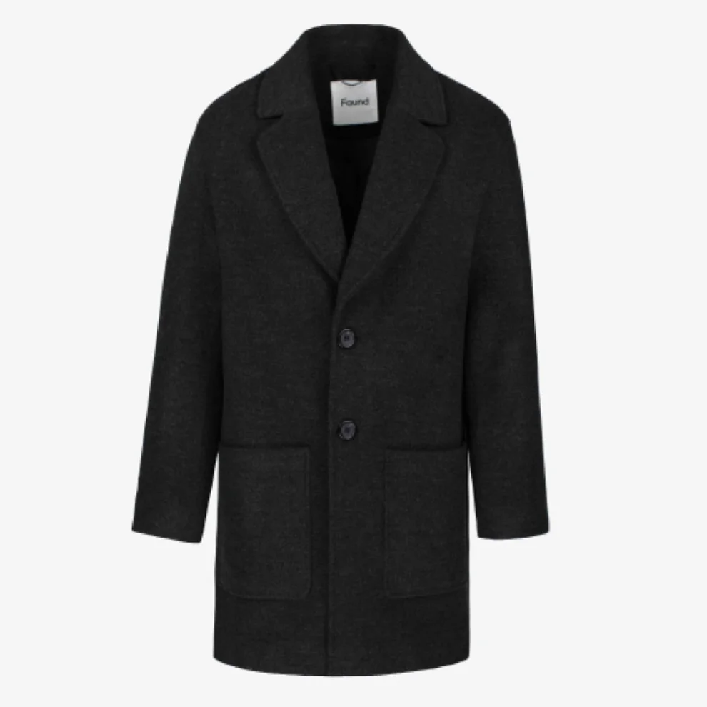 Faund - Unisex Wool Blend Midi Coat 