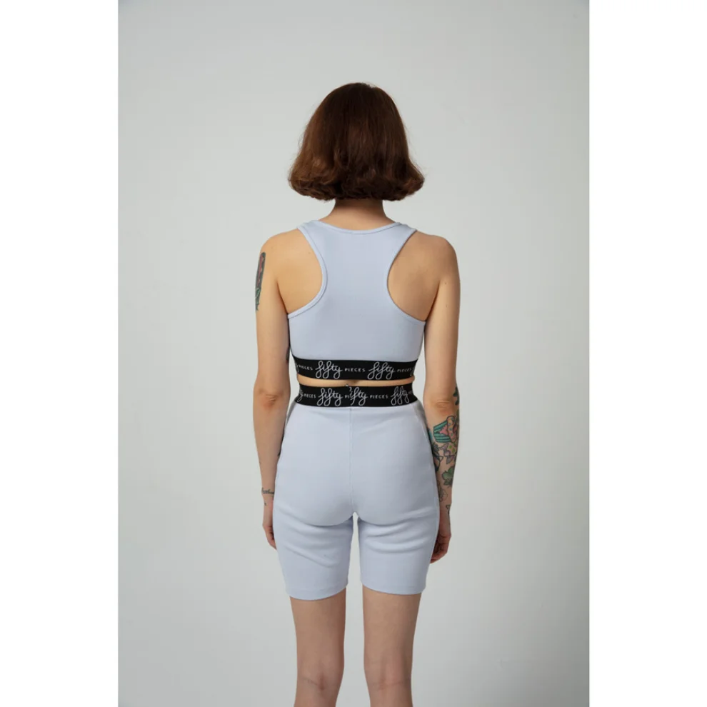 Fifty Pieces - Ribbed Biker Shorts