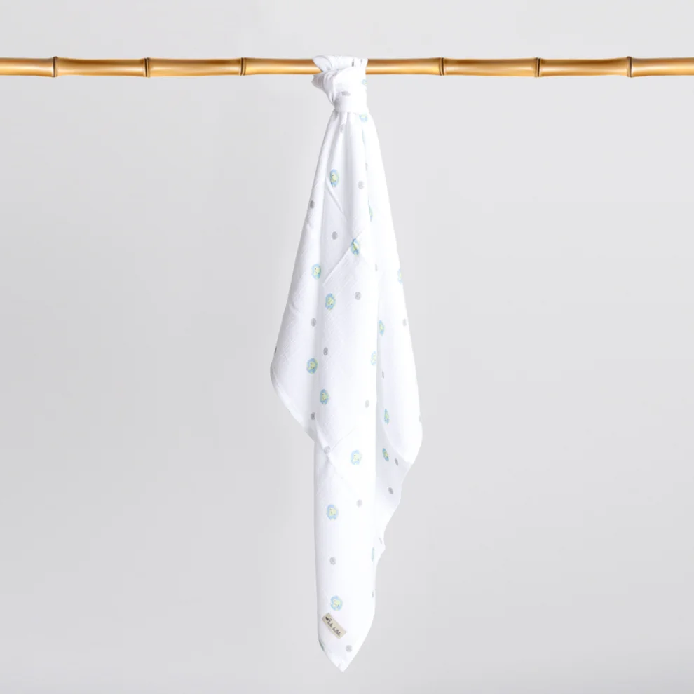 Bebe Bellota - Earth 2 Layer Organic Baby Muslin Sweddle