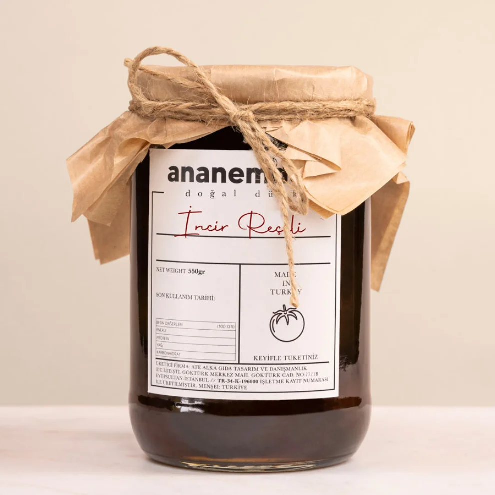 Ananem'den Doğal Dükkan - Fig Jam 500 Gr