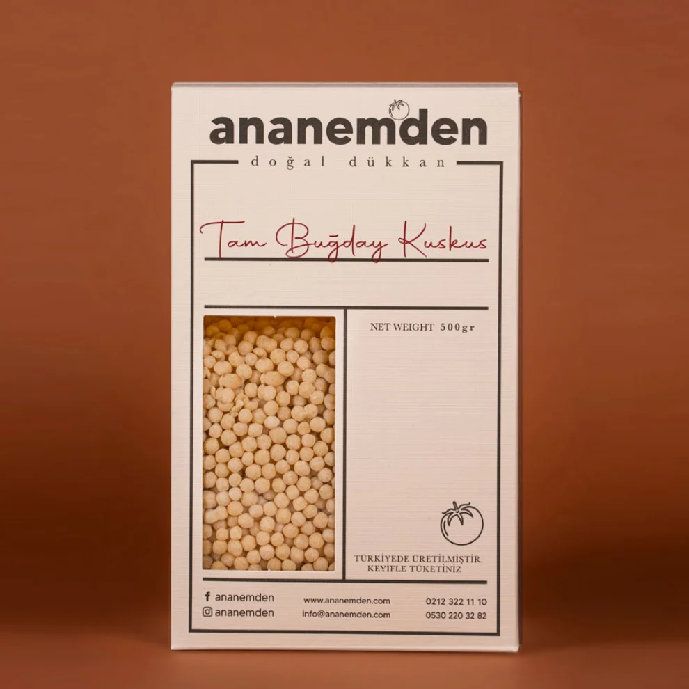 Ananem'den Doğal Dükkan - Whole Wheat Couscous 500 Gr