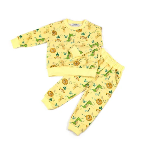 Berkiddo - Crocodile Patterned Tracksuit Set