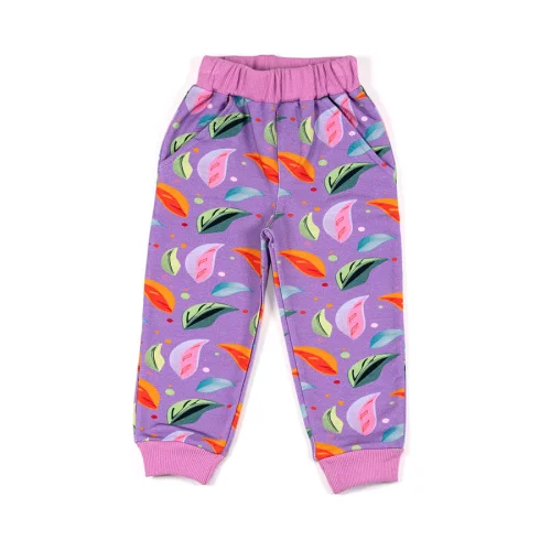 Berkiddo - Leaf Patterned Sweatpants