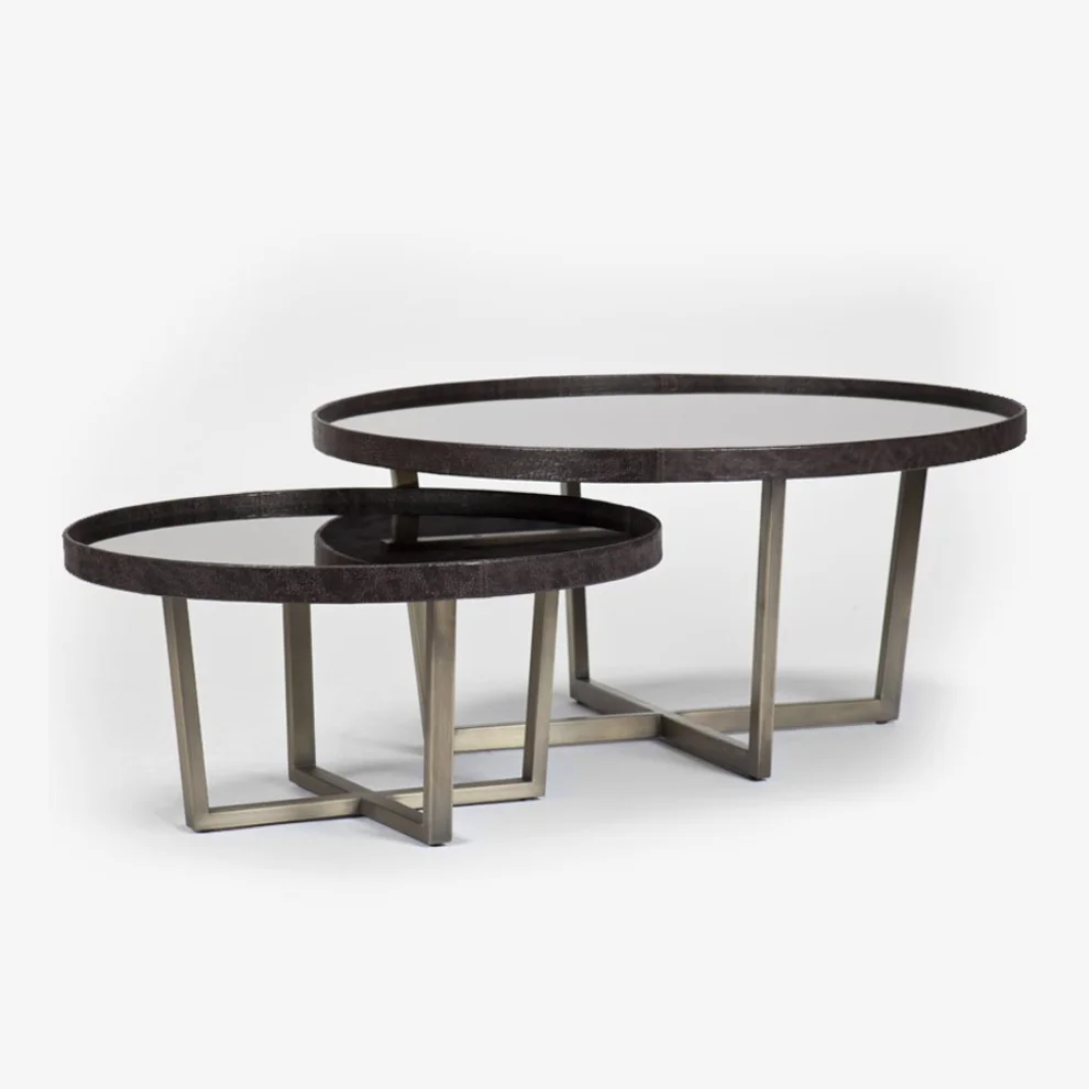 Estetik Decor - Kongo Leather Coffee Table