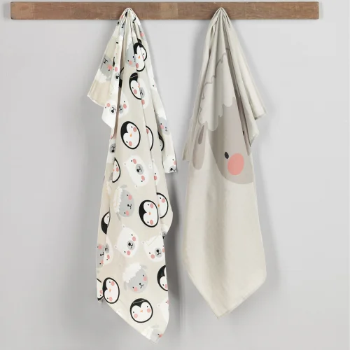 Miespiga - Lamb Muslin Cover Set of 2