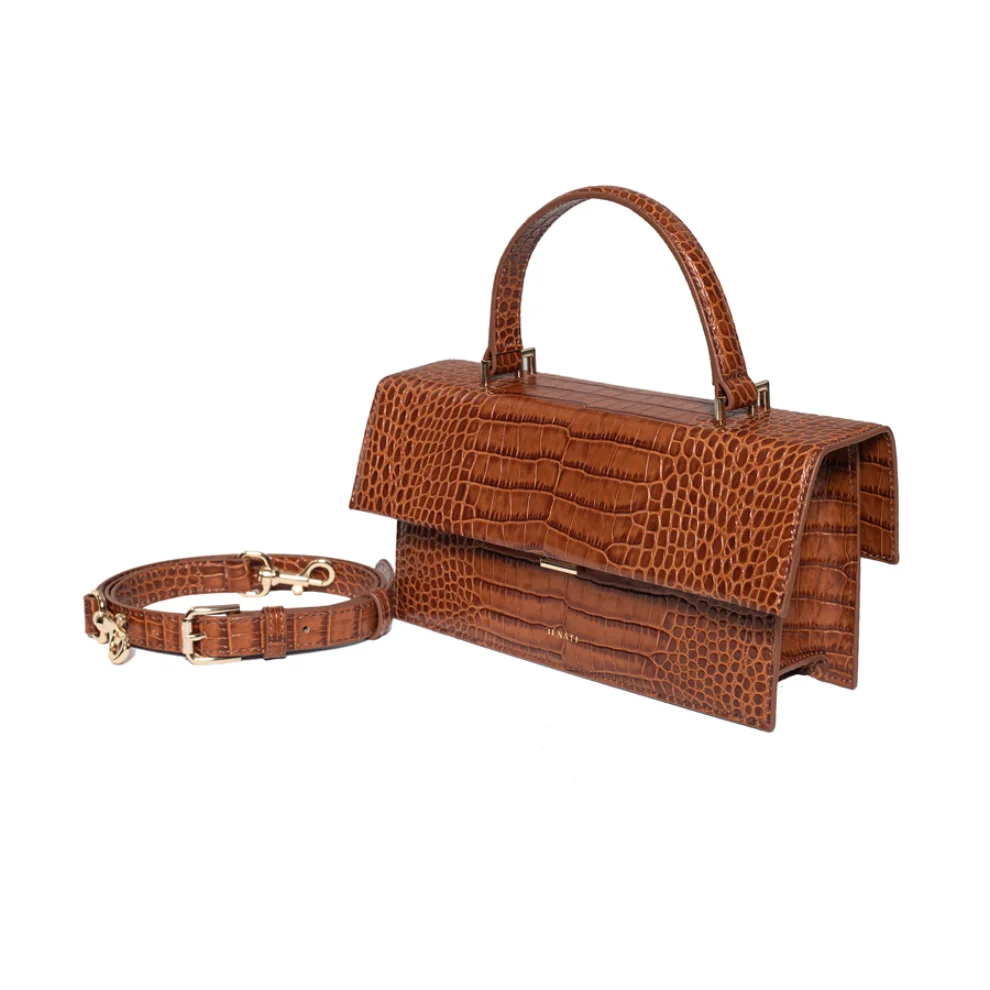 Benati - Gina Croco Hand and Shoulder Bag