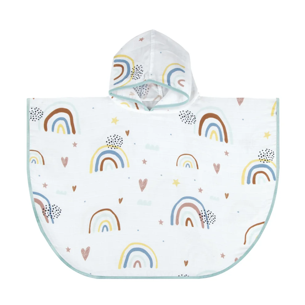 Miespiga - Rainbow Kids Muslin Poncho