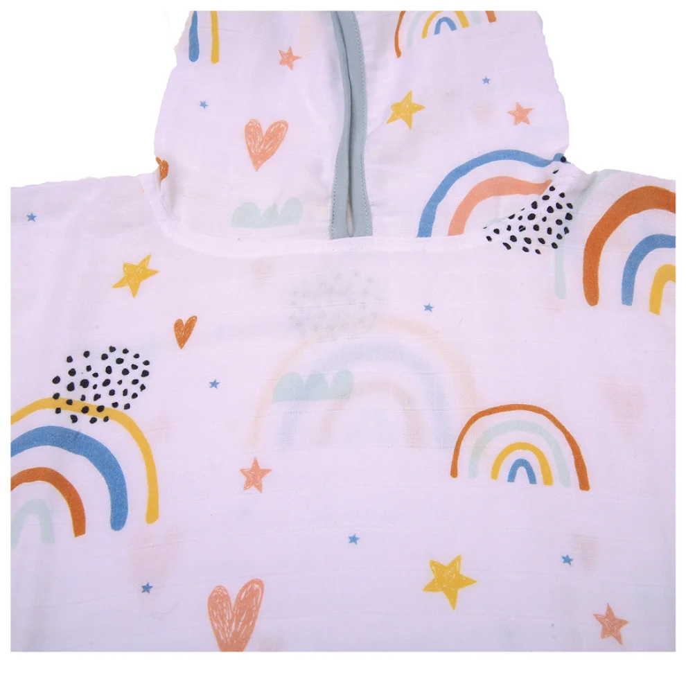 Miespiga - Rainbow Kids Muslin Poncho